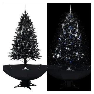 vidaXL Schneiender Weihnachtsbaum Schwarz 190 cm