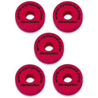 Cympad Becken Cympad Beckenfilz Chromatics Set 40mm Rot,Beckenfilz, Farbige Beckenfilze aus Schaumstoff rot