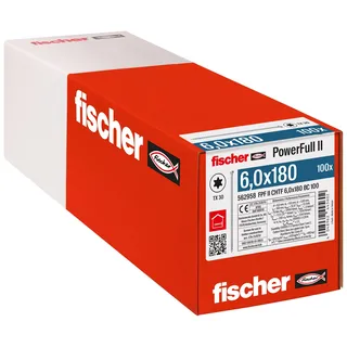 Fischer Vollgewindeschraube 6,0 x 160 100 Stück