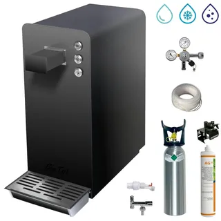 bietal® Tafelwasserzapfanlage Sprudelwassergerät BieTal® BT-15 SET schwarz mit Filter