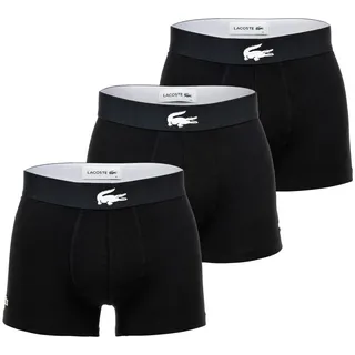 Lacoste Boxershorts Big Croc Print Schwarz S 3er Pack