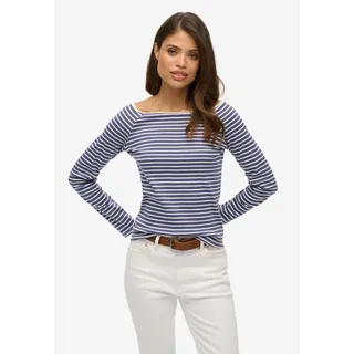 Superdry Bardot Off Shoulder Top Blau M