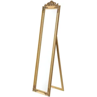 [en.casa] Standspiegel Arezzo 160 x 40 cm Gold