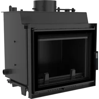 Kratki MAJA DECO 8 kW Stahl Schwarz/Abdeckplatte Glas