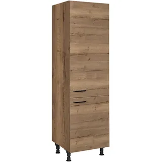 Nobilia Geräteumbauschrank Structura, Eiche dunkel, Holzwerkstoff, nur wie online abgebildet bestellbar, 60x216.6x58 cm, Blauer Engel, Pefc, Goldenes M, Made in Germany, DGM-Klimapakt, Küchen, Küchenmöbel, Küchenschränke, Geräteumbauschränke