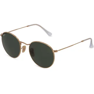 Ray-Ban RB 3447 ROUND METAL Herren-Sonnenbrille Vollrand Rund Metall-Gestell, gold