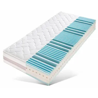 Gelschaummatratze Dynamic Gel CS, Hn8 Schlafsysteme, 26 cm hoch, optimale Körperunterstützung dank Gelschaum & ideale Luftzirkulation weiß 90 cm x 200 cm x 26 cm