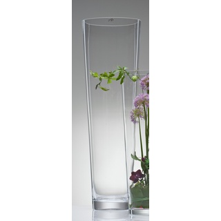 Konische Glasvase Vase Glas Blumenvase Bodenvase groß 70 cm