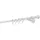 MYDECO 1-läufig Rohr 12cm Endstück ball Farbe Weiß Größe 280cm