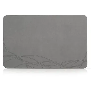 NAYAHOSE Badematte Stein Super Saugfähig, Stone Bath Mat, Kieselgur Natürlich Stein Badematte 60x39cm rutschfest, Duschvorleger Badvorleger Schnell Trocknend