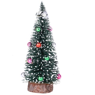 Mini Weihnachtsbaum Kleiner Weihnachtsbaum mit Weihnachtskugel Tisch Weihnachtsbaum klein künstlich geschmückt für Weihnachten Deko 30cm/25cm/20cm/15cm
