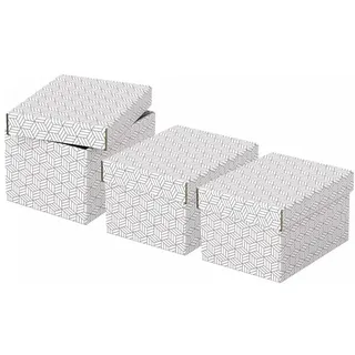 Esselte Aufbewahrungsbox Home 20,0 x 25,5 x 15,0 cm 3-tlg. weiß