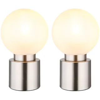 GLOBO Tischleuchte Silber 2 St.