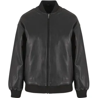 URBAN CLASSICS Synthetic Leather Bomberjacke Black M
