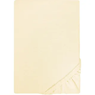 Traumhaft Schlafen - Castell - Markenbettwäsche 0077113 Spannbetttuch Jersey Stretch (Matratzenhöhe max. 22 cm) 1x 180x200 cm - 200x200 cm, gelb