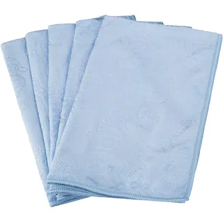 Aqua Clean Kristall Geschirrtücher mit Prägemotiv 5tlg. (blau, Seepferdchen)