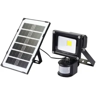 Sygonix Solarleuchte Metall 15,5 cm inkl. Bewegungsmelder schwarz