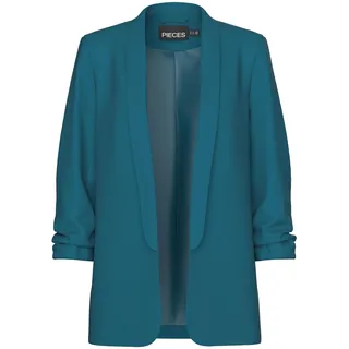 Pieces Damen Pcboss Noos 3/4 Blazer, Deep Lagoon,XS