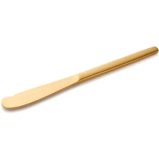 WAS Germany - Buttermesser Set ALEX GOLD, mit gold, matter PVD Beschichtung, 18 cm, Set á 12 Stück, Chromnickelstahl 18/10