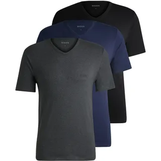 Boss Classic Kurzarm-T-Shirt 3 Einheiten Open Blue L