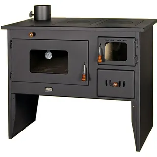 Prity Küchenofen Holzherd PRITY 2P50 Rohr LINKS mit XL-Backofen