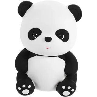 VANZACK Spardose Panda aus Vinyl mit Breitem Münzschlitz Sitzende Tierform Niedliche Cartoon Dekoration zum Geldsparen Geschenk für Zuhause