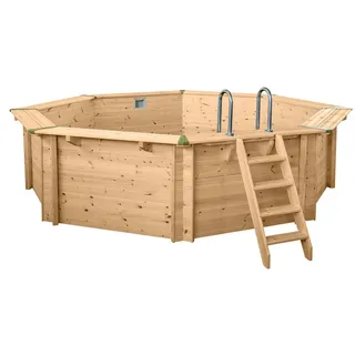 Holzpool ''Java'', Komplettset Ø 4,40 m x 1,36 m