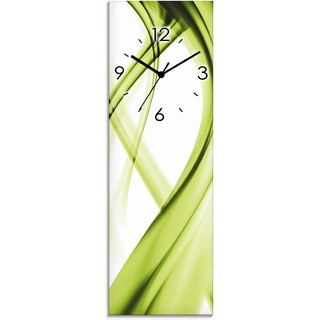 Wanduhr ARTLAND "Abstrakte Komposition" Wanduhren Gr. B/H/T: 20 cm x 60 cm x 1,8 cm, Quarzuhr, grün Wanduhren wahlweise mit Quarz- oder Funhuhrwerk, lautlos ohne Tickgeräusche