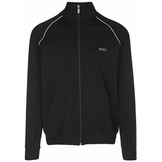 Boss Sweatjacke mit Label-Stitching Modell 'Mix&Match', Black, M
