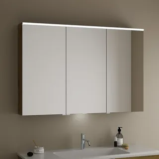 Burgbad Eqio 120 cm eiche dekor urban LED-Waschtischbeleuchtung Türanschlag links/rechts/rechts