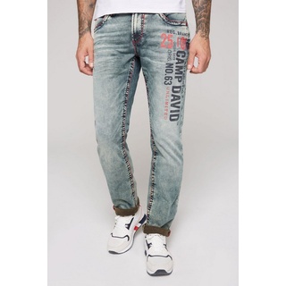 CAMP DAVID Regular-fit-Jeans mit normaler Leibhöhe blau 32