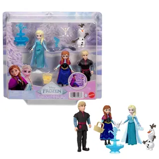 Mattel Puppenzubehör Charakterset mit 4 kleinen Puppen und 4 Zubehörteilen mehrfarbig JJP89