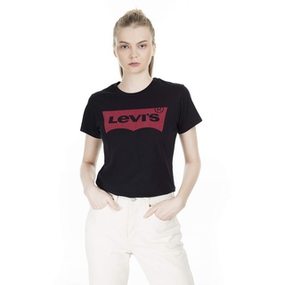 Levi's Damen The Perfect Tee T-Shirt,Stonewashed Black,XXS