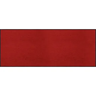 Erwin Müller Fußmatte Mainz, Schmutzfangmatte, Sauberlaufmatte Uni rot Größe 40x100 cm - rutschfest, pflegeleicht, für Fußbodenheizung geeignet (weitere Farben, Größen)