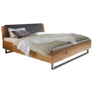 Hasena Bett, Eiche, Metall, Wildeiche, massiv, 200x200 cm, in verschiedenen Holzarten erhältlich, Größen erhältlich, Schlafzimmer, Betten, Doppelbetten