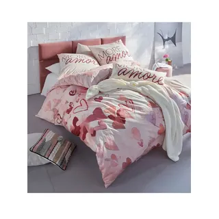 heine Bettwäsche Bettwäsche, Renforcé, 2 teilig, Renforcé rosa