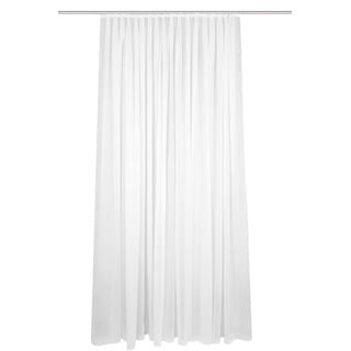 HOMEbasics 41694 Store/Gardine 'FLAMIO', transparenter Fertigstore, Farbe: Weiß, Größe:245 x 300 cm