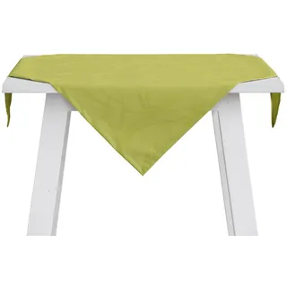 PICHLER Tischdecke Mitteldecke Loop Rechteck 085/085 limone (1-tlg), Tischdecke Tischläufer Fest Feier Kommunion gelb