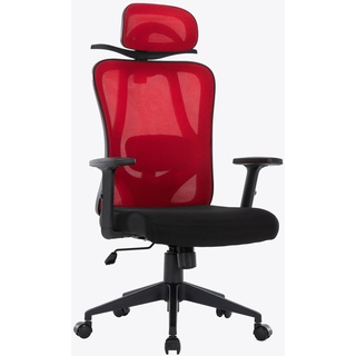 Bürostuhl mit platzsparendem Kleiderbügel - ergonomischer Schreibtischstuhl mit Nacken- und Lordosenstütze - komfortabler Gamingstuhl mit Netzr...