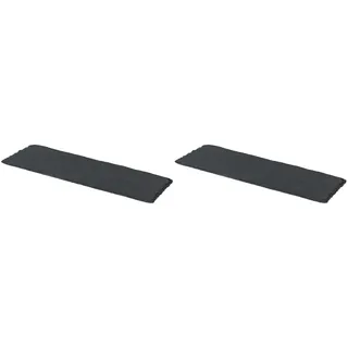 Novaliv 2x Schieferplatten I rechteckig I 40x15x0,5 cm I Schiefer Platten Schieferteller Servierteller Servierplatten Schiefer Teller Set