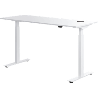 WRK21 140x80cm höhenverstellbarer Steh-Sitz Schreibtisch inkl. Wireless Charger Steh-Sitz-