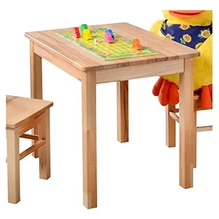 Kindertisch Beistelltisch kernbuche massiv Holz geölt -3