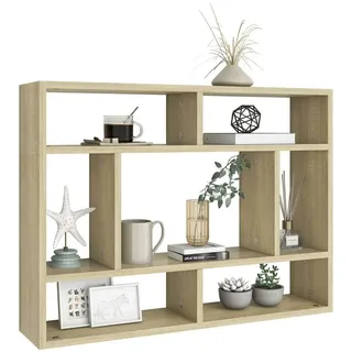 vidaXL Wandregal Sonoma-Eiche 75x16x55 cm Holzwerkstoff