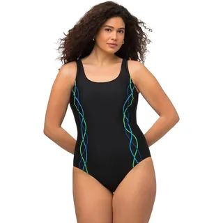 Ulla Popken Badeanzug Damen Schwarz 50