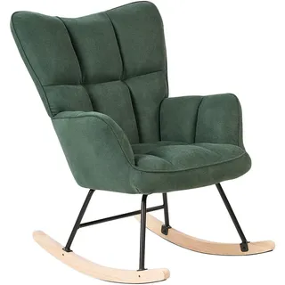 Beliani Schaukelsessel, Grün, Metall, 1-Sitzer, 71x108x83 cm, Wohnzimmer, Sessel, Schaukelstühle