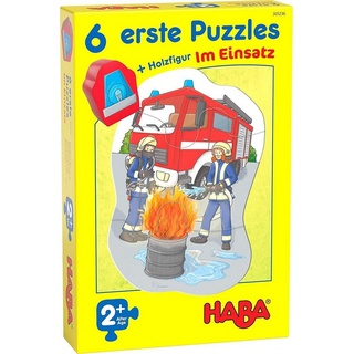 Haba Puzzle 6 erste Puzzles - Im Einsatz (Kinderpuzzle), Puzzleteile