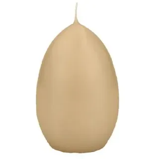 Wiedemann Kerzen Eikerzen Sand 120 x Ø 80 mm, Inhalt 6 Stück, Ostereikerzen, Osterdeko