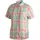 Kurzarmhemd kariert Pink Muslin Green 54