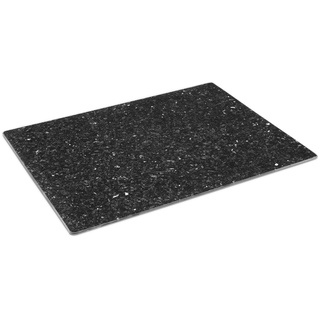 Schneidebrett mit schwarzem Granit-Effekt, gehärtetes schwarzes Glas, rutschfest, hitzebeständiges Schneidebrett, ideal zum Schutz von Arbeitsflächen oder Tischplatte