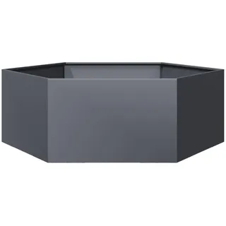 vidaXL Sechseckig 138 x 120 x 45 cm Anthrazit